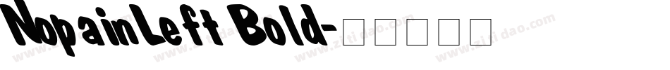 NopainLeft Bold字体转换